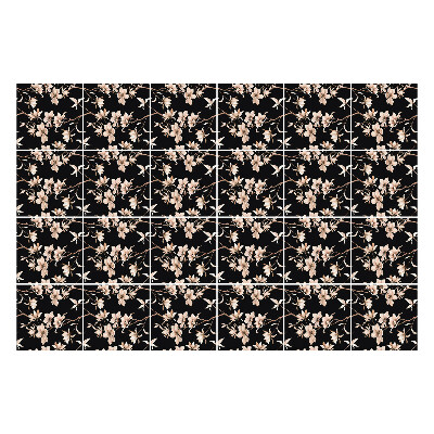 Autocolante gresie Motiv floral pe fundal