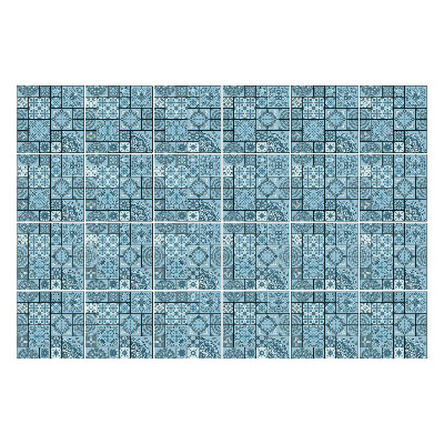 Autocolante pentru gresie Motive geometrice într-o grilă