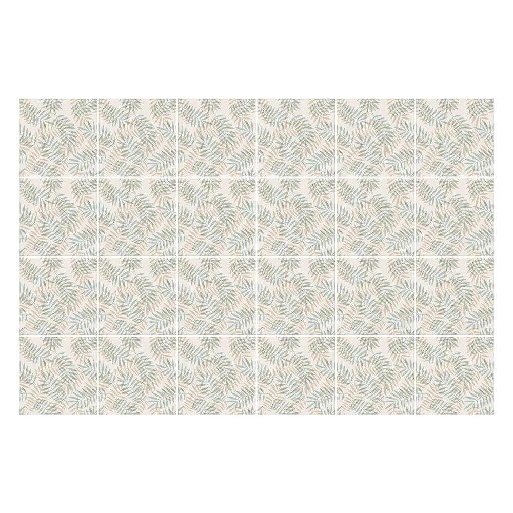 Autocolante gresie si faianta Frunze într-un aranjament delicat