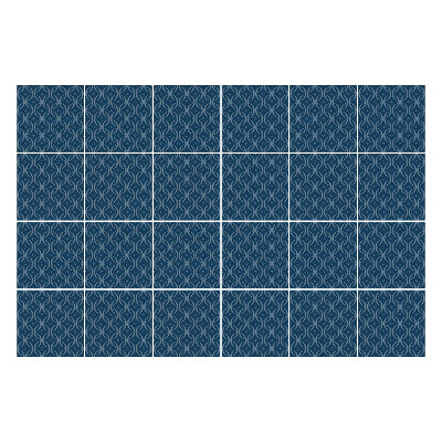 Autocolante pentru gresie Frunze împletite într-o plasă