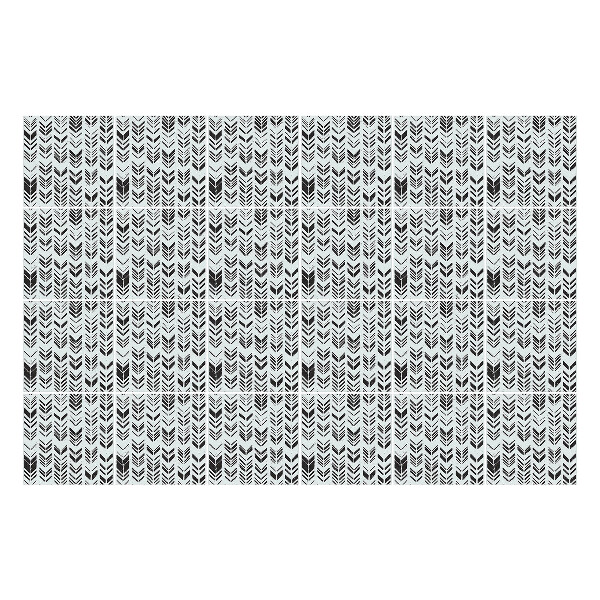 Autocolante pentru gresie Zigzaguri și săgeți