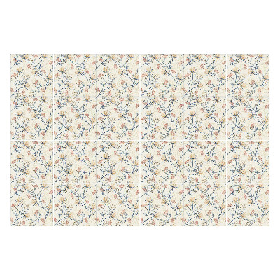Autocolante gresie Motiv floral pe fundal