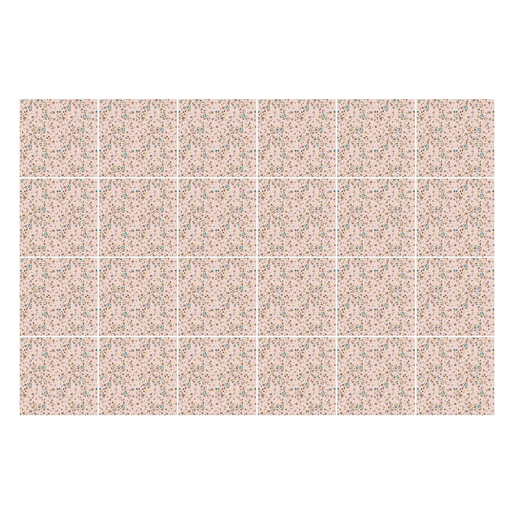 Autocolante gresie Motive florale delicate