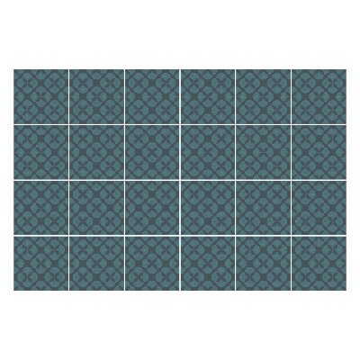 Autocolante gresie si faianta Motiv floral într-o plasă