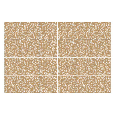 Autocolante pentru gresie Frunze într-un aranjament delicat