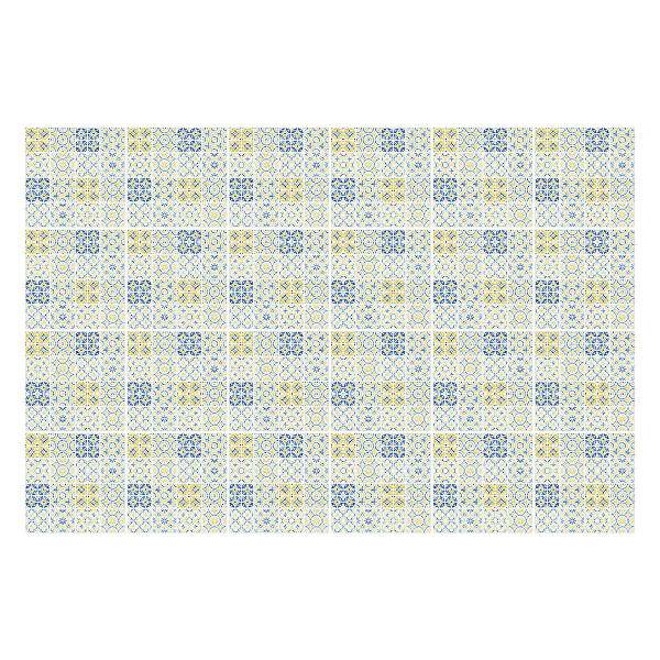 Autocolante gresie si faianta Forme geometrice într-o grilă