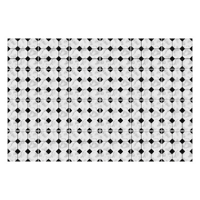 Autocolante gresie Hexagoane într-o grilă