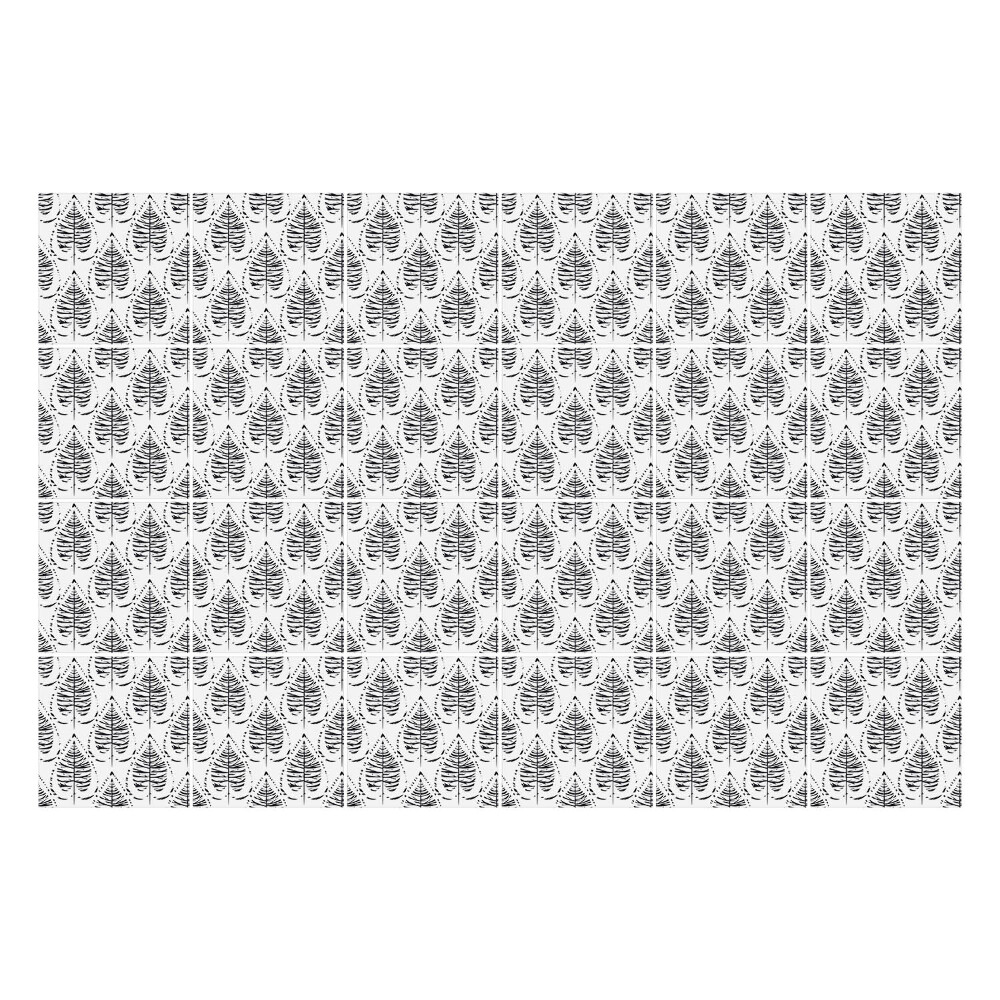 Autocolante pentru gresie Motiv cu forme cu frunze