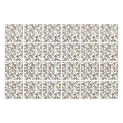 Autocolante pentru gresie Romburi geometrice într-o grilă