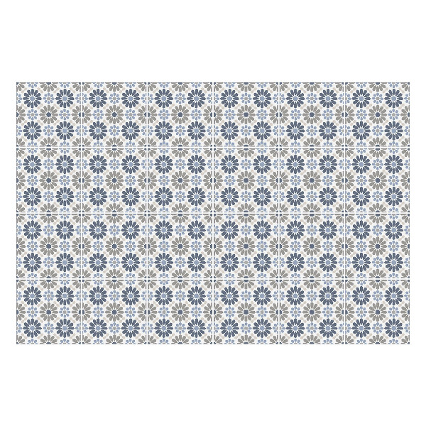 Autocolante gresie si faianta Motiv floral într-o plasă