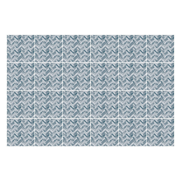 Autocolante pentru gresie Linii în zig-zag în gri