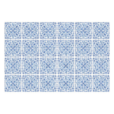 Autocolante gresie Placi albastre