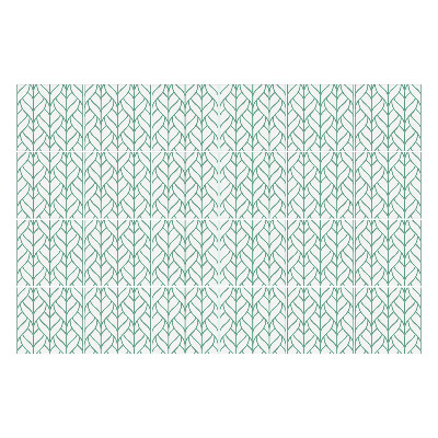 Autocolante pentru gresie Frunze într-un aranjament regulat