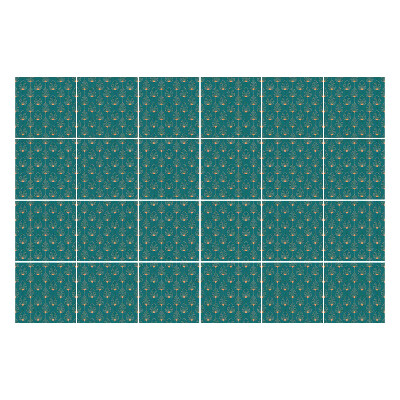 Autocolante gresie si faianta Motivul picături într-o plasă