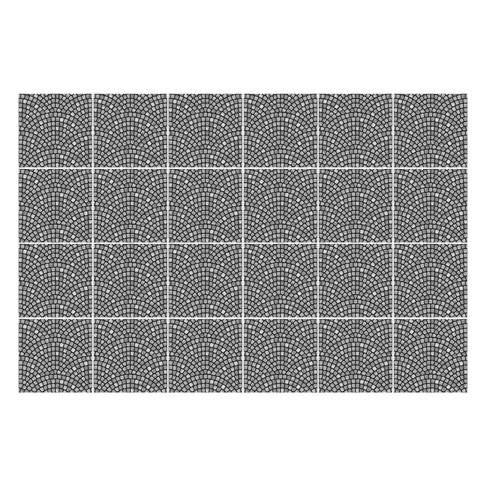 Autocolante pentru gresie Arce încrucișate într-o grilă