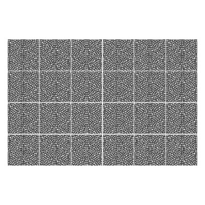 Autocolante pentru gresie Arce încrucișate într-o grilă