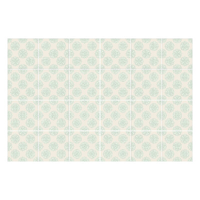 Autocolante pentru gresie Motive florale delicate