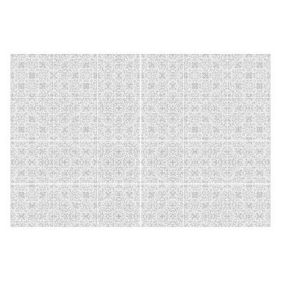 Autocolante pentru gresie Un motiv delicat, simetric