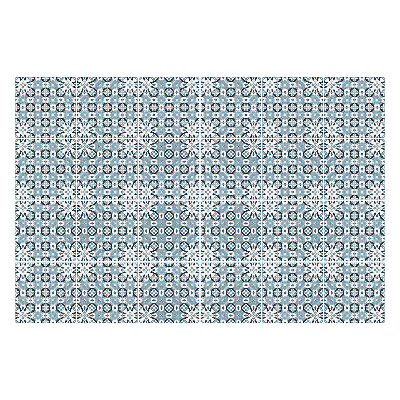 Autocolante pentru gresie Motiv floral cu ornamente