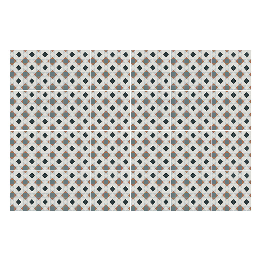 Autocolante gresie Aspecte de grilă de diamant