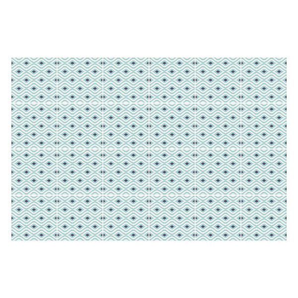 Autocolante gresie Valuri cu cercuri