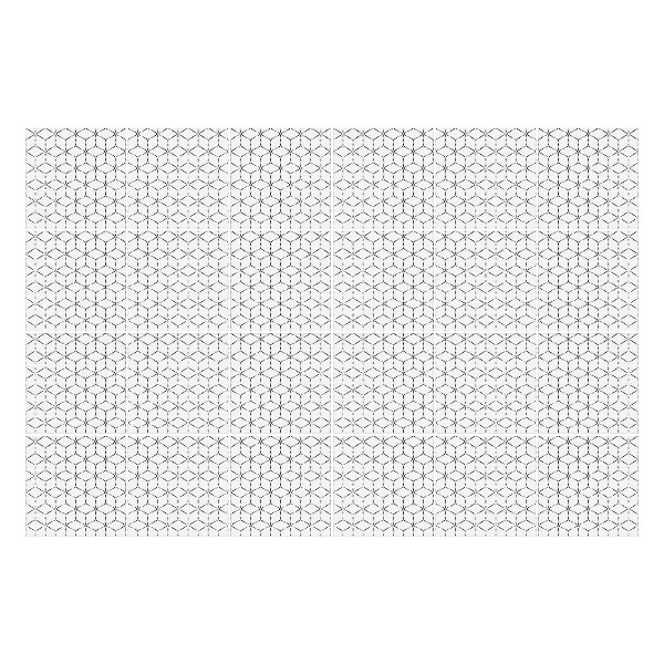 Autocolante gresie O serie de hexagoane într-o grilă