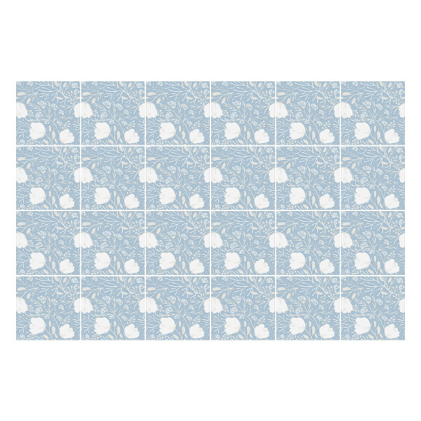 Autocolante gresie si faianta Motiv floral pe fundal