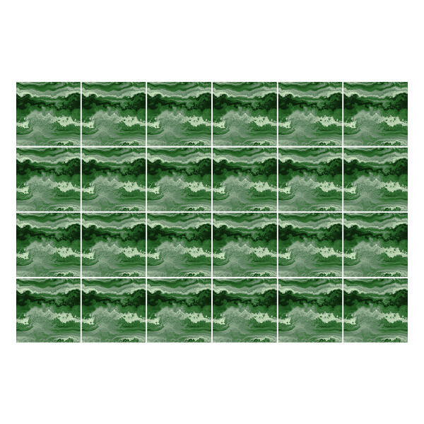 Autocolante pentru gresie Valuri în tonuri de pământ