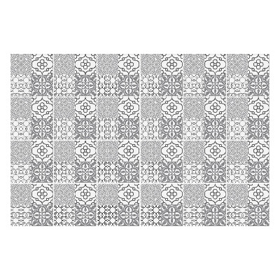 Autocolante gresie si faianta Motive florale într-o plasă