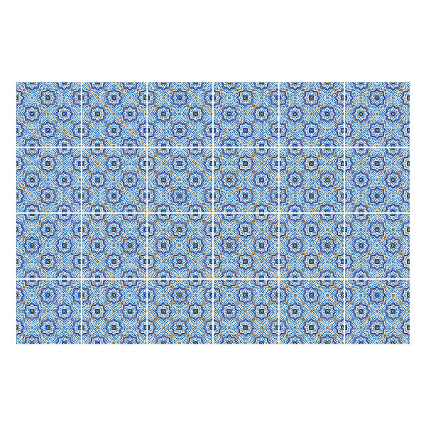 Autocolante pentru gresie Motive florale geometrice