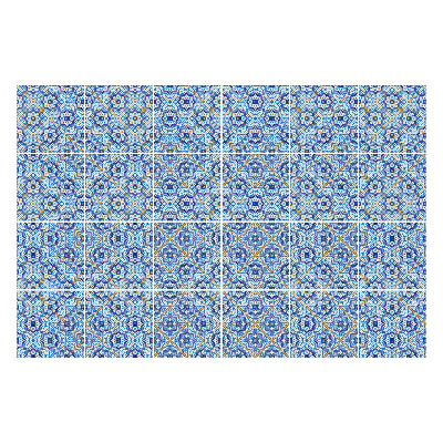 Autocolante pentru gresie Motive florale geometrice