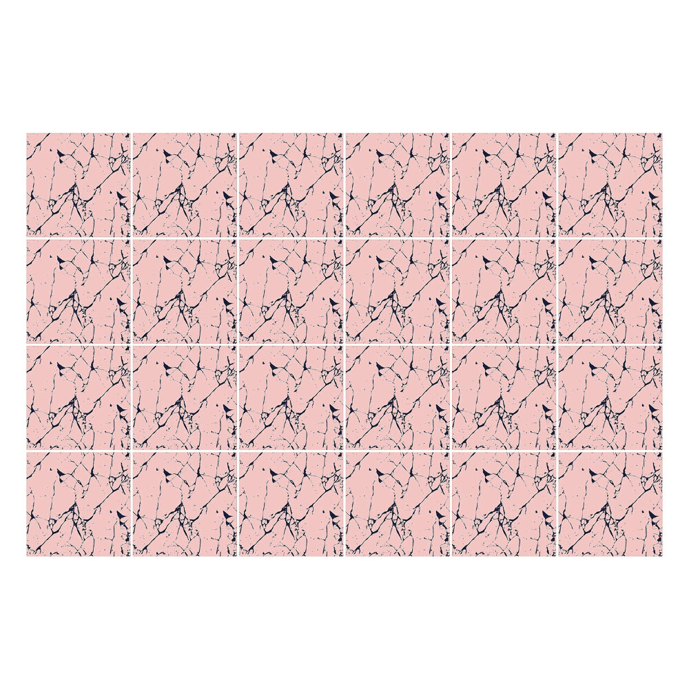 Autocolante gresie Linii și puncte abstracte