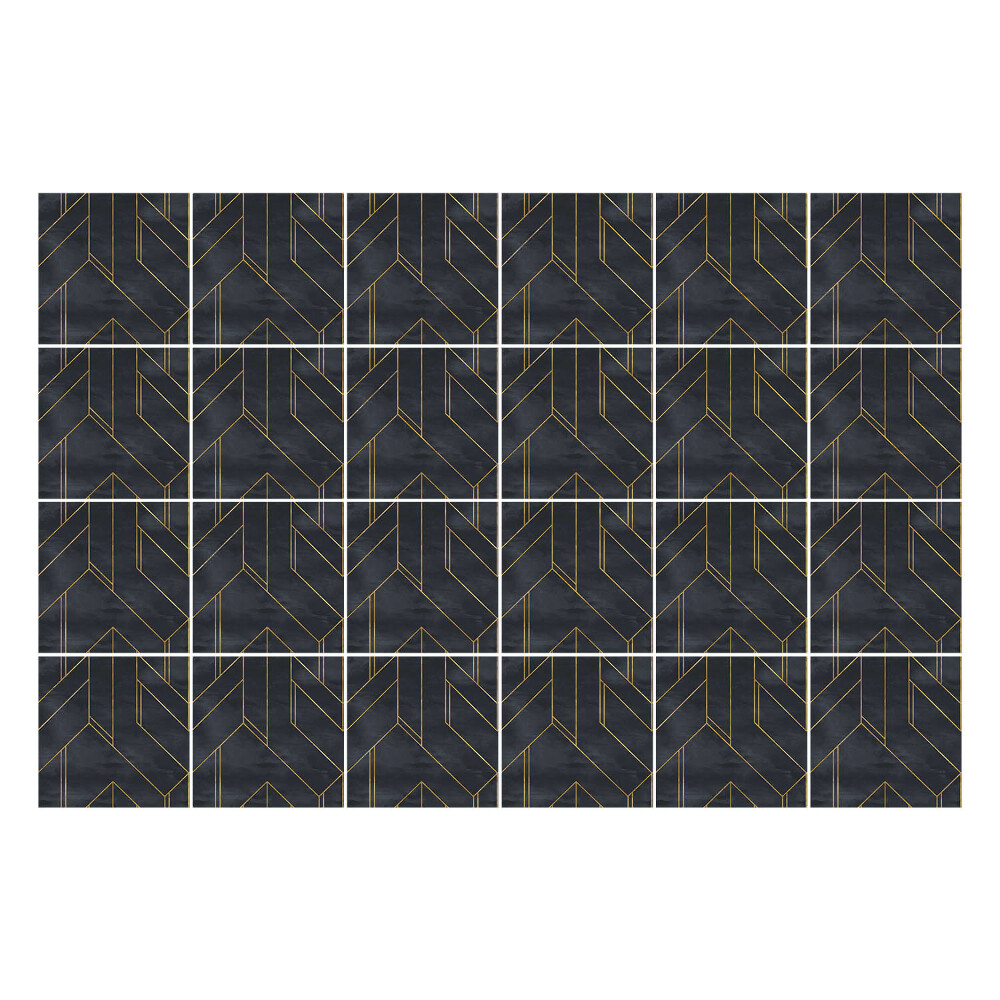 Autocolante gresie Geometrie în zig-zag