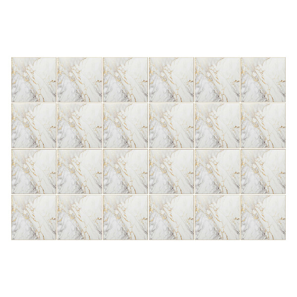 Autocolante pentru gresie Marmură elegantă cu vene