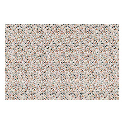 Autocolante pentru gresie Frunze și forme abstracte