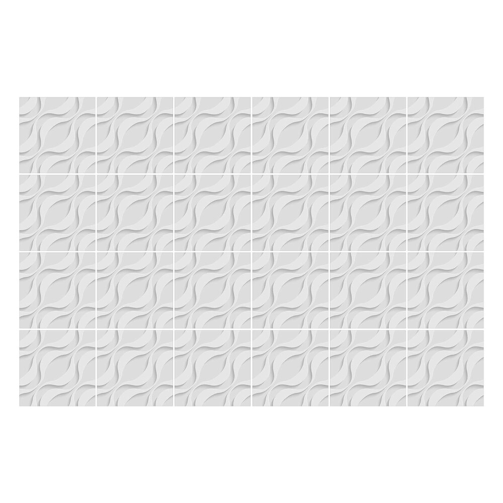 Autocolante pentru gresie Motive ondulate 3D