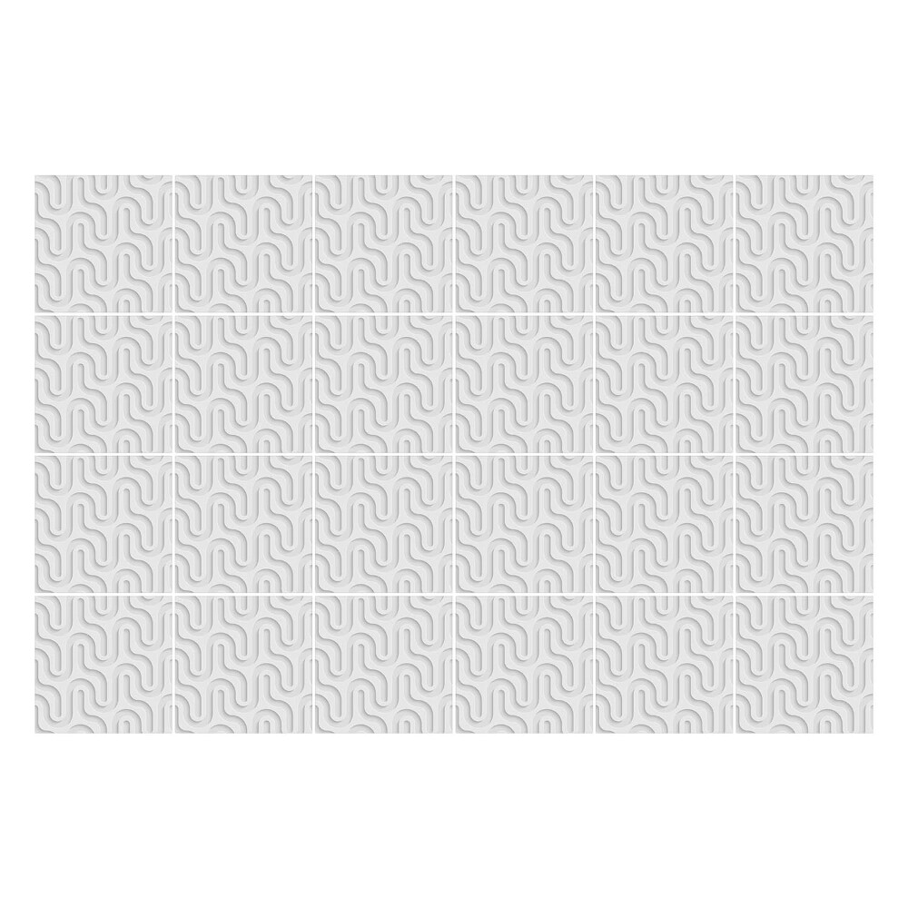 Autocolante gresie si faianta Linii ondulate în aspect