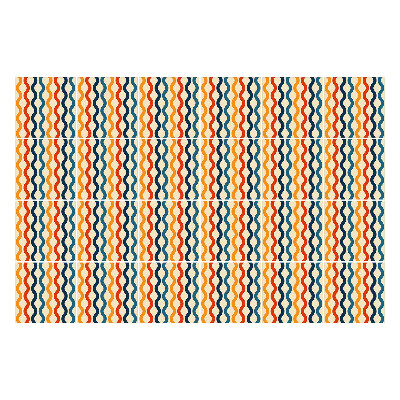 Autocolante pentru gresie Linii ondulate în ritm