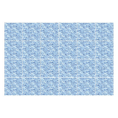 Autocolante gresie si faianta Aranjament valuri acuarela