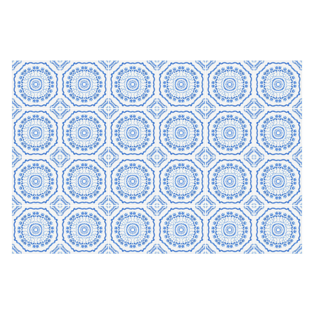 Autocolante pentru gresie Ornamente florale în gresie