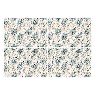 Autocolante gresie si faianta Motiv floral cu frunze