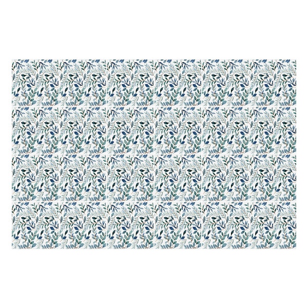 Autocolante pentru gresie Frunze și crenguțe într-o încurcătură