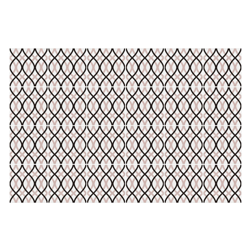 Autocolante gresie si faianta Forme ovale împletite