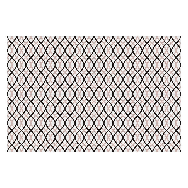 Autocolante gresie si faianta Forme ovale împletite