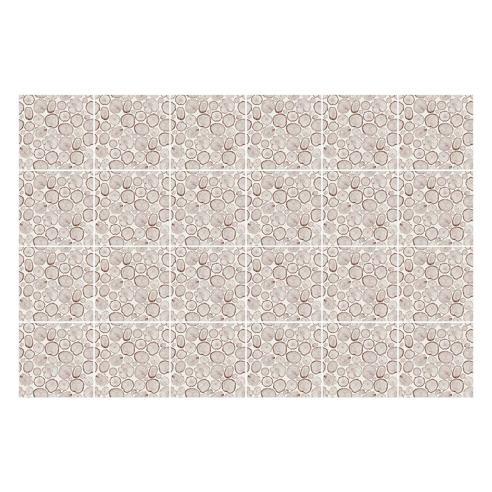 Autocolante pentru gresie Trunchiuri mici de copaci