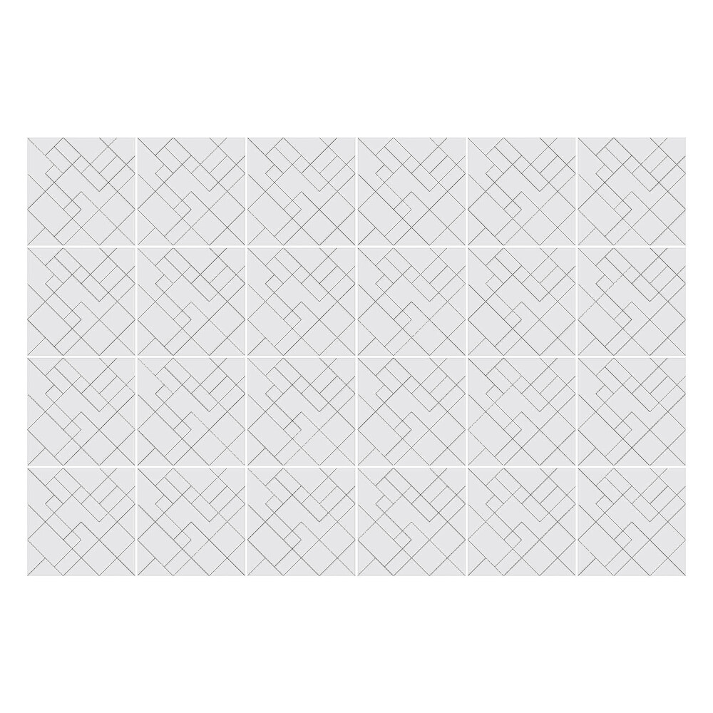 Autocolante gresie Linii geometrice într-o grilă