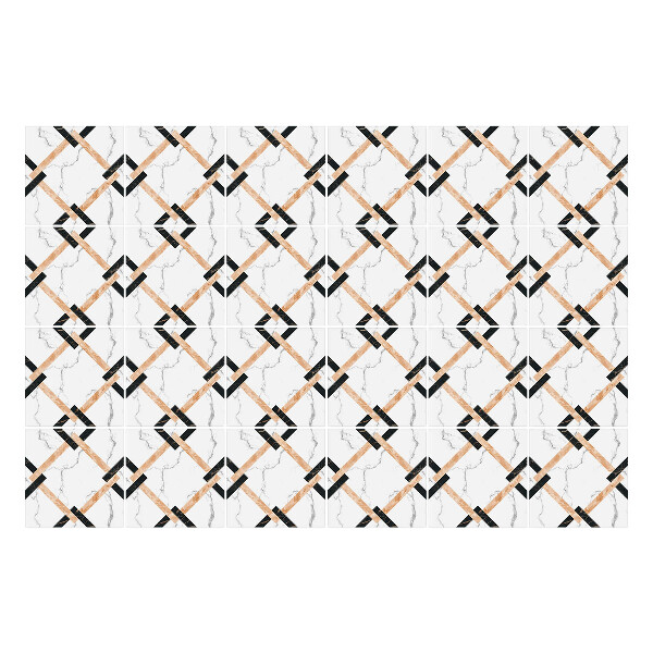 Autocolante gresie si faianta Romburi geometrice într-o grilă