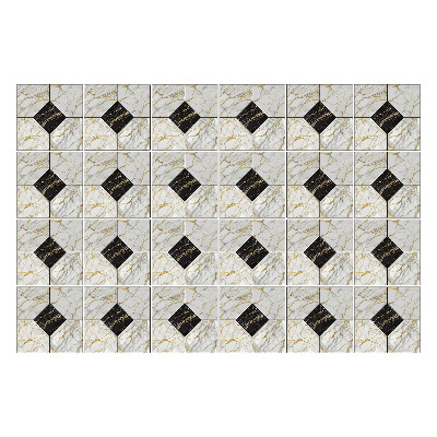 Autocolante gresie si faianta Placi geometrice într-un aranjament