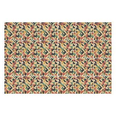 Autocolante gresie Model geometric vintage