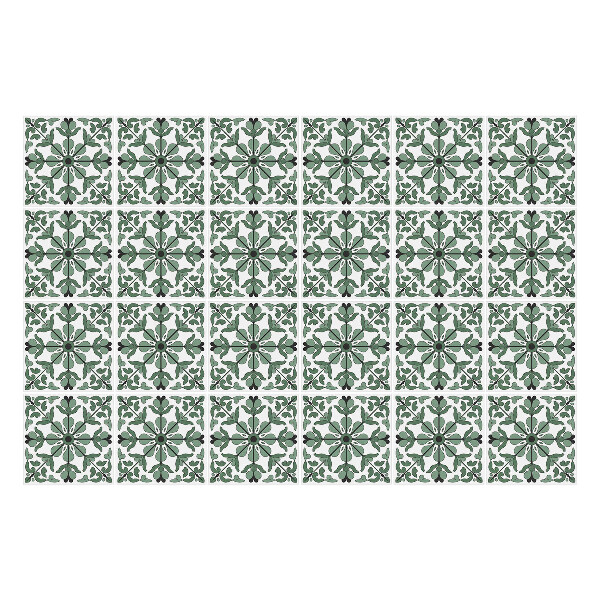 Autocolante gresie Ornamente florale într-o plasă